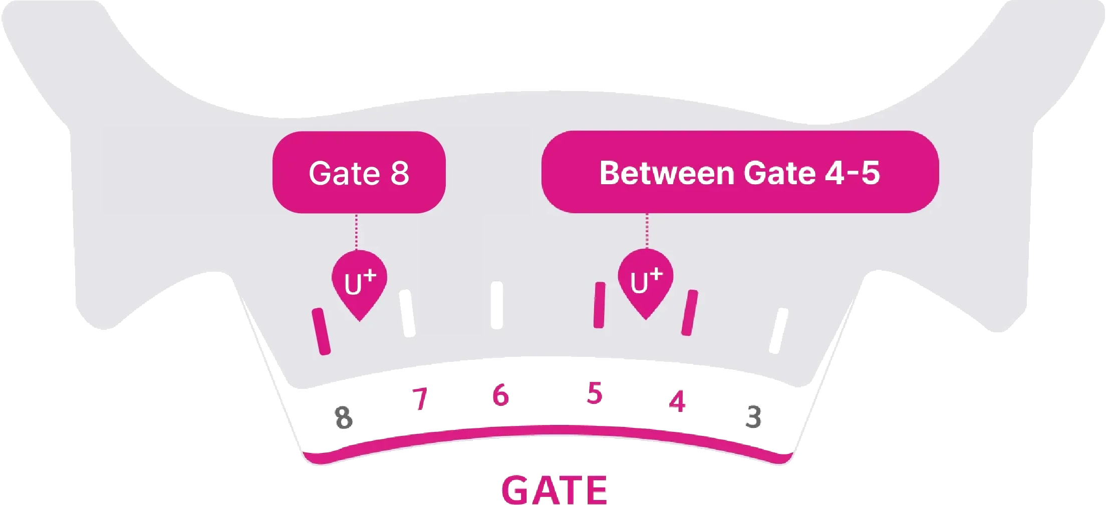 Arrival lobby on the 1st floor of Terminal 2